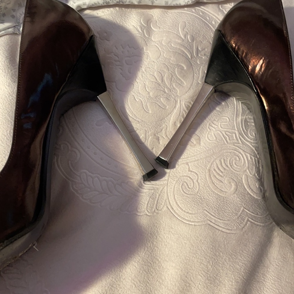 Gucci Scarpa Aperture Pelle Garn Met High Heels - Picture 13 of 16